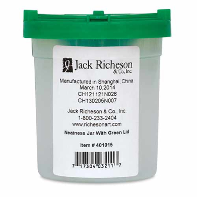 Richeson Neatness Jar W/Green Lid