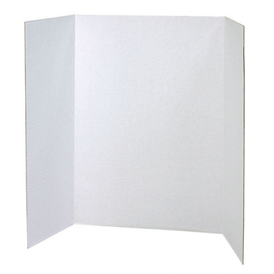Pacon Tri-Fold Project Display Board 36" x 48" - White
