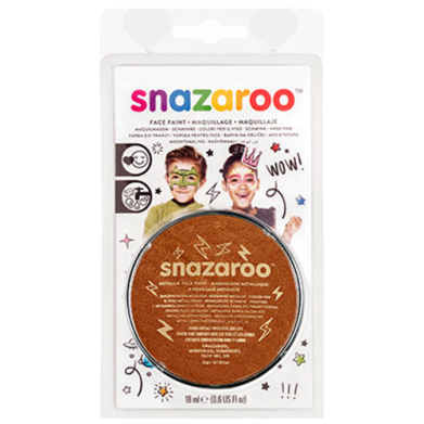 Snazaroo Face Paint Cake (0.6oz/18ml) - Electric Copper Metallic