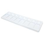 Richeson Plastic Tray 4" x 12" - 8 Round & Slant Wells