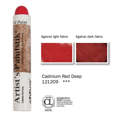 Richeson Shiva Artist’s Paintstik Professional Grade Cadmium Red Deep