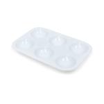 Jack Richeson Plastic Paint Palette Tray - 6 Wells  400202