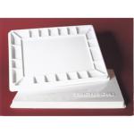 Jack Richeson Covered 22 Well Plastic Paint Palette Tray 16" x 12.25"  400207