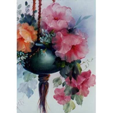 Bob Ross How-To Painting Packet Florals - Pot O Pink Poppies