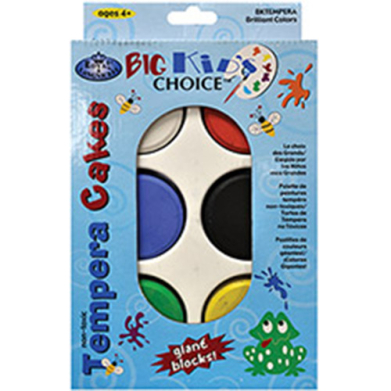 Royal Langnickel Big Kids Choice Color Tempera Cake Set With Tray - (6 Colors)