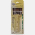 Royal Langnickel 3 Pack Brown Camel Hair Short Handle - 1 Inch,2 Inch,3 Inch