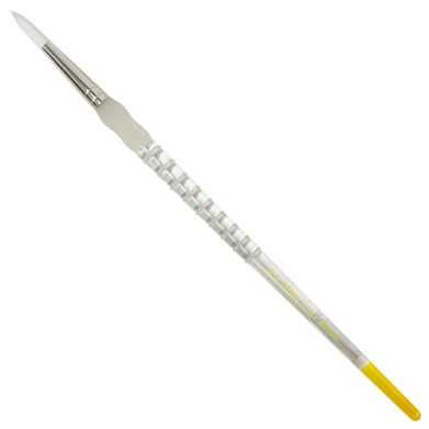 Royal Langnickel Soft-Grip White Taklon Brush - Long Handle, Round #6