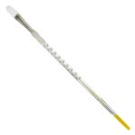 Royal Langnickel Soft-Grip White Taklon Brush - Long Handle, Filbert #6