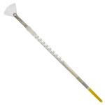 Royal Langnickel Soft-Grip White Taklon Brush - Long Handle, Fan #6