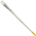 Royal Langnickel Soft-Grip White Taklon Brush - Long Handle, Flat #12