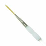 Royal Langnickel Soft-Grip Golden Taklon Brush - Short Handle, Script Liner #5/0