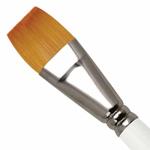 Royal Langnickel Soft-Grip Golden Taklon Brush - Short Handle, Glaze Wash 3/4"