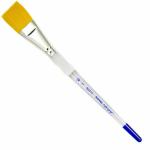 Royal Langnickel Soft-Grip Golden Taklon Brush - Short Handle, Stroke Brush 3/4"