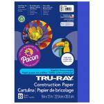 Pacon Tru-Ray Sulphite Construction Paper 9" x 12" - (50 Sheets) Blue