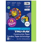 Pacon Tru-Ray Sulphite Construction Paper 9" x 12" - (50 Sheets) Brilliant Lime