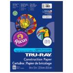 Pacon Tru-Ray Sulphite Construction Paper 9" x 12" - (50 Sheets) Dark (Royal) Blue