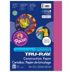 Pacon Tru-Ray Sulphite Construction Paper 9" x 12" - (50 Sheets) Dark Pink