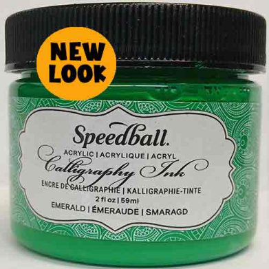 Speedball Super Pigmented Acrylic Ink - (2oz/59ml) Emerald Green