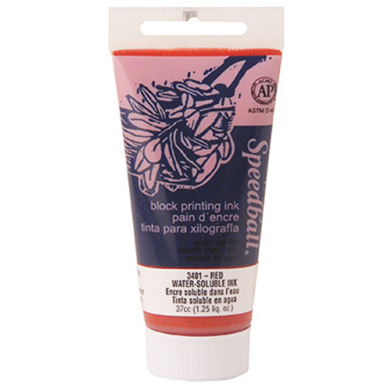 Speedball Block Printing Ink - (1.25oz/37ml) Red