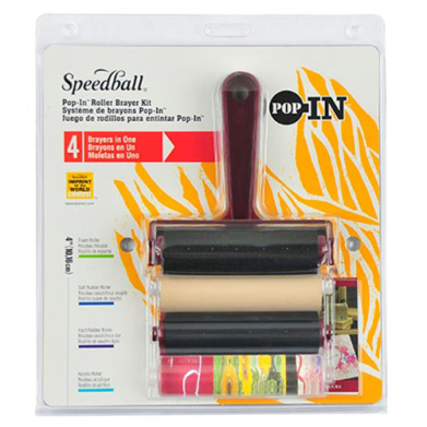 Speedball Pop-In Roller Brayer Kit 4"