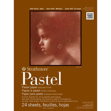 Strathmore 400 Series Pastel Pad (403) 11" x 14" (24 sheets, 80lb) - Glue Bound