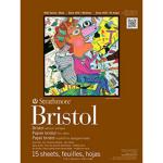 Strathmore 400 Series Bristol Pad ( 475 ) 11" x 14" - (15 Sheets, 2ply) Vellum Surface, Tape Bound
