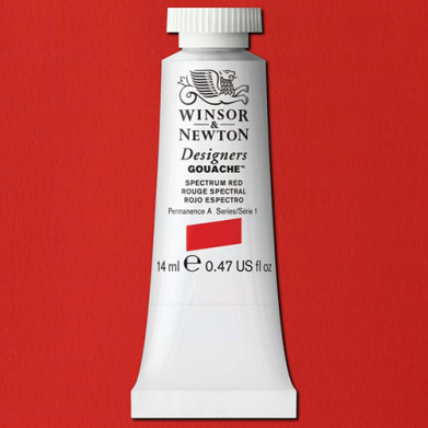 Winsor & Newton Designers Gouache  (0.47oz/14mL) Spectrum Red