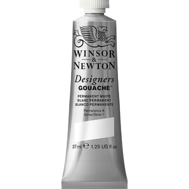 Winsor & Newton Designers Gouache  (1.25oz/37mL) Permanent White