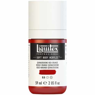 Liquitex Professional Soft Body Acrylic Paint - (2oz/59ml) Quinacridone Red Orange