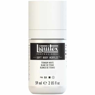 Liquitex Professional Soft Body Acrylic Paint - (2oz/59ml) Titanium White