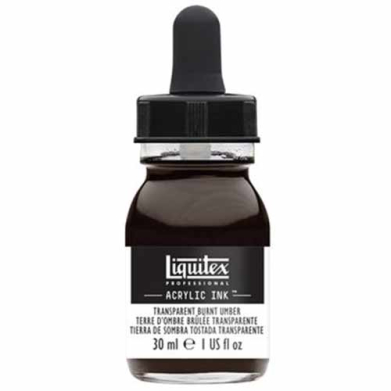 Liquitex Professional Acrylic Ink - (1oz/30ml) Transparent Burnt Umber