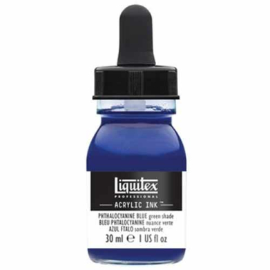 Liquitex Professional Acrylic Ink - (1oz/30ml) Phthalo Blue (green shade)