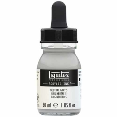 Liquitex Professional Acrylic Ink - (1oz/30ml) Neutral Grey 5
