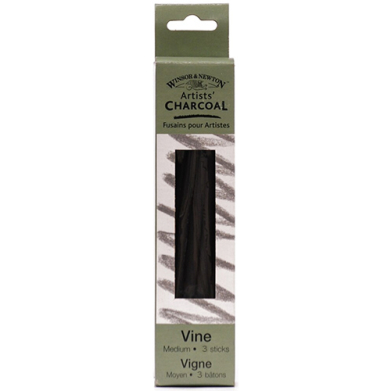 Winsor & Newton Artists' Vine Charcoal Sticks - (3 Pack) Medium