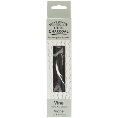 Winsor & Newton Artists' Vine Charcoal Sticks - (3 Pack) Hard