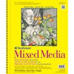 Strathmore 300 Series Mixed Media Pad 11" x 14" - (40 sheets, 117lb) Wire Bound