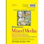 Strathmore 300 Series Mixed Media Pad 5.5" x  8.5" - (40 sheets, 117lb) Wire Bound