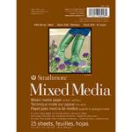 Strathmore 400 Series Mixed Media Pad ( 462 ) 6" x 8" - (15 sheets, 140lb) Glue Bound