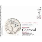 Strathmore 500 Series Charcoal Pad (560) 18" x 24" - (24 sheets, 64lb) White, Spiral Bound