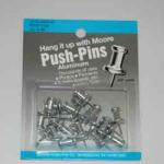 Push Pin Aluminum #3 3/8" Point 20 Cnt