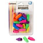 Cap Erasers Assorted Colors 24/cnt