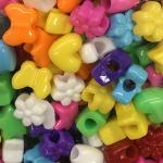 The Beadery Super Value Novelty Pony Beads - (1/2lb) Opaque Assortment