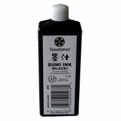 Yasutomo Black Sumi Ink (2oz) Bokuju