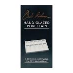 Jack Richeson Hand-Glazed Porcelain Mixing Tray - 5 Well & 5 Slant