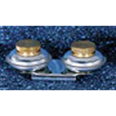 Small Double Palette Cups With Brass Cover