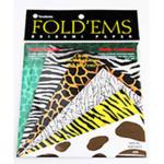 Yasutomo Fold'Ems Origami Paper 5 7/8" - (24 Sheets.6 patterns) Animal Patterns