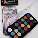 Yasutomo Niji Pearl Metallic Watercolor Pan Set 21 ct