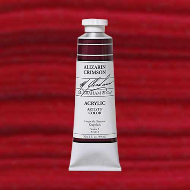 M. Graham & Co. Acrylic Paint - (2oz/60ml) Alizarin Crimson