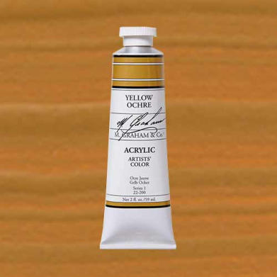 M. Graham & Co. Acrylic Paint - (2oz/60ml) Yellow Ochre