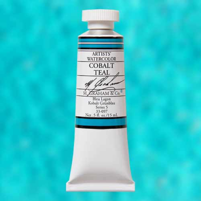 M. Graham & Co. Watercolor Paint  (0.5oz/15ml) Cobalt Teal